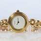 Vintage GUCCI Quartz 11/12.2  Watch Timepiece. Gucci Ladies Gold watch BOX