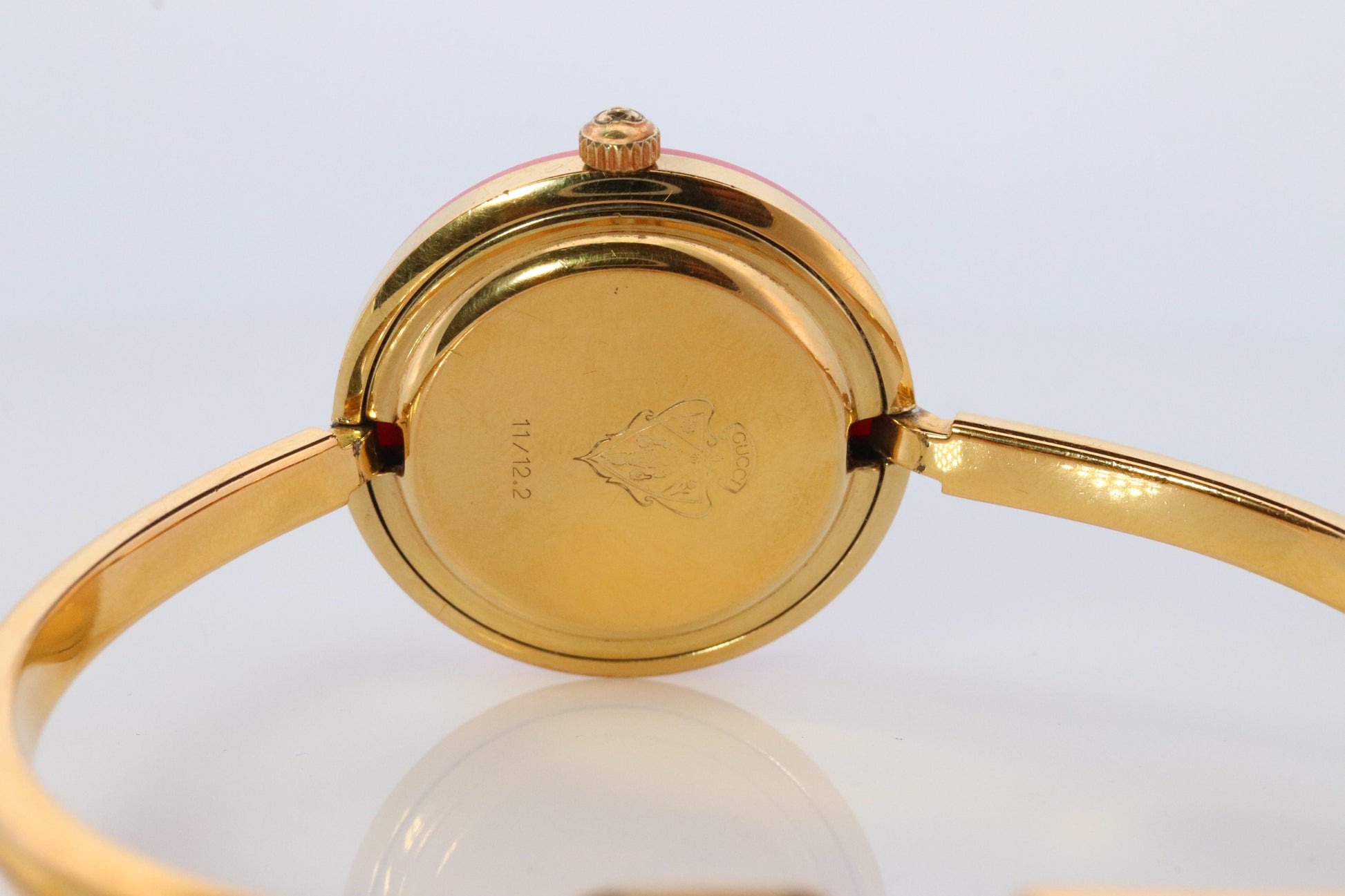 Vintage GUCCI Quartz 11/12.2  Watch. Gucci Ladies Bangle Interchange Bezel watch