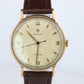 ROLEX Watch. Rolex 9k YG Coin Edge Dress 34mm 1950s Watch.