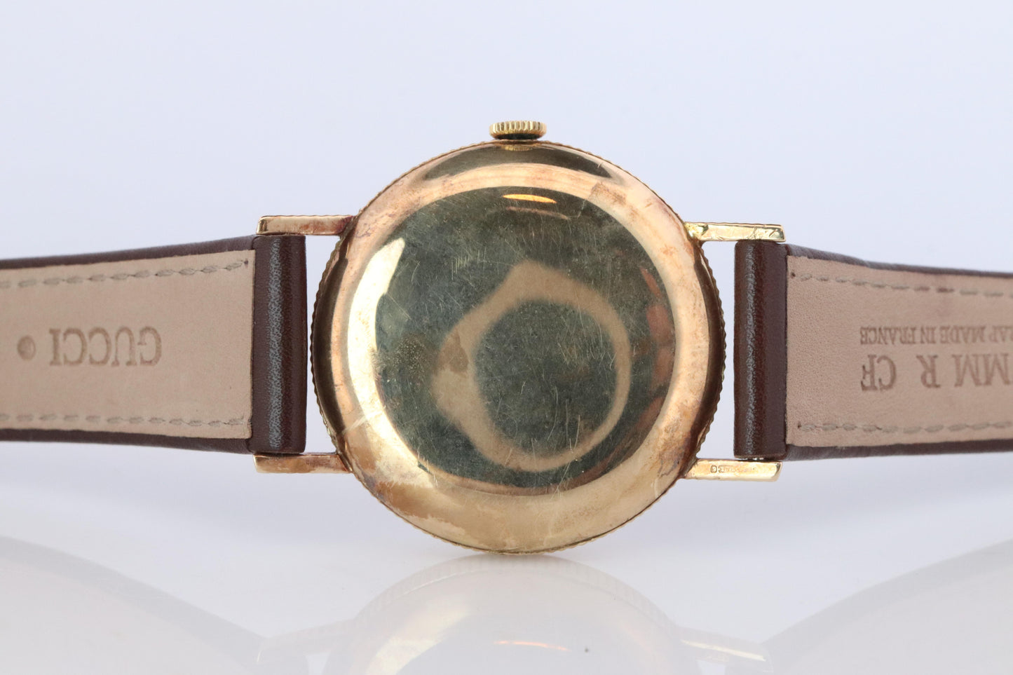 ROLEX Watch. Rolex 9k YG Coin Edge Dress 34mm 1950s Watch.