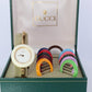 Vintage GUCCI Quartz 11/12.2  Watch. Gucci Ladies Bangle Interchange Bezel watch