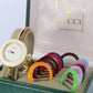 Vintage GUCCI Quartz 11/12.2  Watch. Gucci Ladies Bangle Interchange Bezel watch