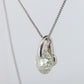 Large Diamond solitaire pendant. Platinum Pt900 Natural Diamond 2CT Necklace