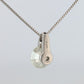 Large Diamond solitaire pendant. Platinum Pt900 Natural Diamond 2CT Necklace