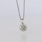 Large Diamond solitaire pendant. Platinum Pt900 Natural Diamond 2CT Necklace