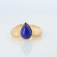 Vintage Van Cleef Arpels Ring. Genuine VCA Lapis Lazuli 18k YG Ring.