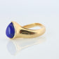 Vintage Van Cleef Arpels Ring. Genuine VCA Lapis Lazuli 18k YG Ring.
