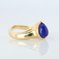 Vintage Van Cleef Arpels Ring. Genuine VCA Lapis Lazuli 18k YG Ring.