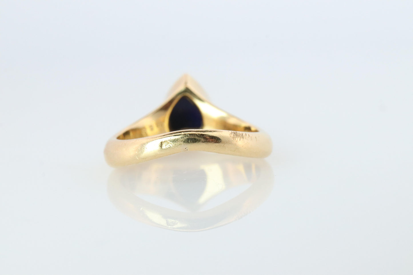Vintage Van Cleef Arpels Ring. Genuine VCA Lapis Lazuli 18k YG Ring.
