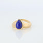 Vintage Van Cleef Arpels Ring. Genuine VCA Lapis Lazuli 18k YG Ring.