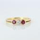 18k Tiffany and Co. Diamond Ruby Ring. 18k Gold Tiffany Ruby Trinity band