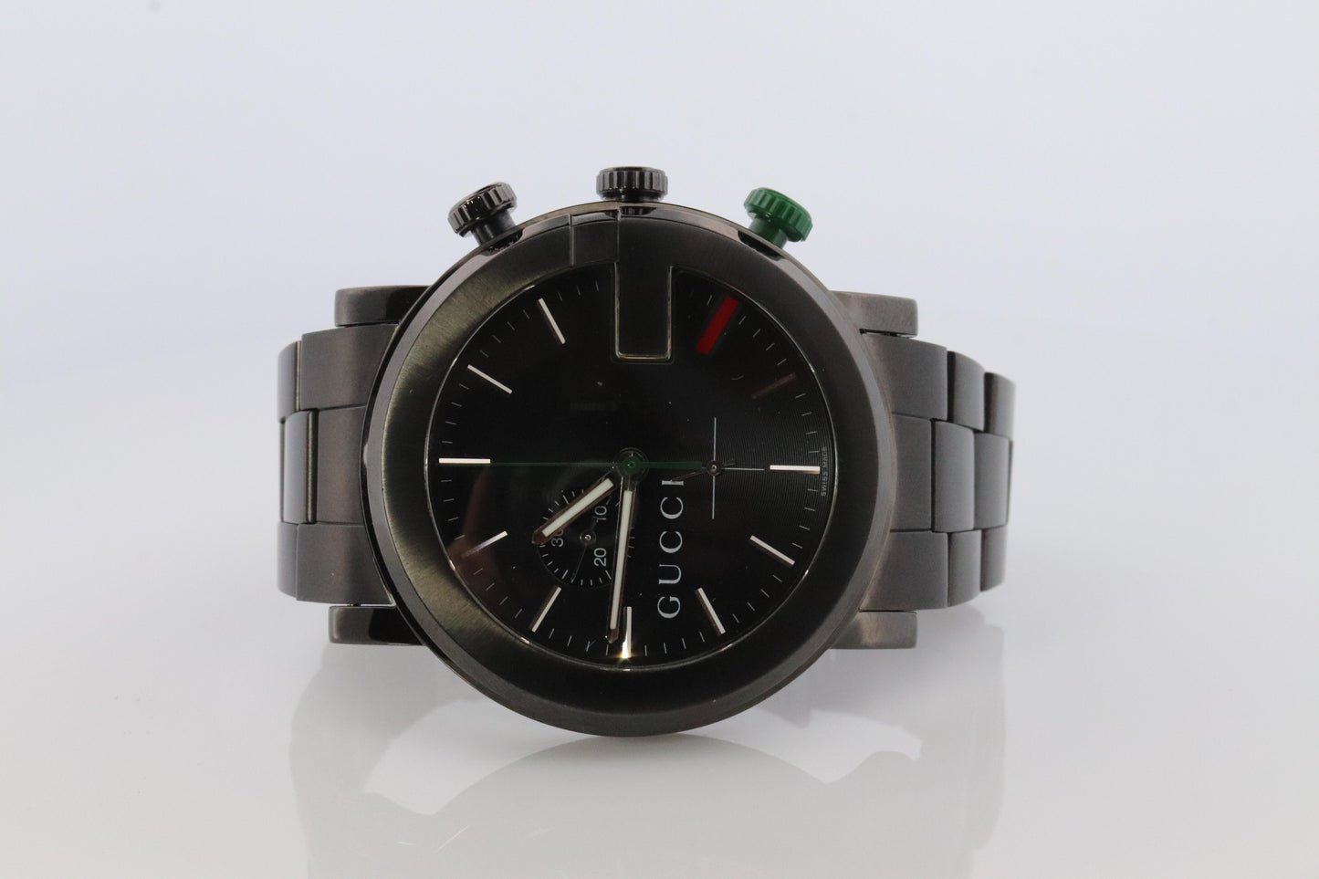 Gucci Watch. Gucci G-Chrono Black. Gucci 101M Mens Large Round Watch