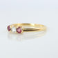 18k Tiffany and Co. Diamond Ruby Ring. 18k Gold Tiffany Ruby Trinity band