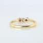 18k Tiffany and Co. Diamond Ruby Ring. 18k Gold Tiffany Ruby Trinity band