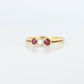 18k Tiffany and Co. Diamond Ruby Ring. 18k Gold Tiffany Ruby Trinity band