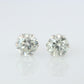 Diamond Stud Earrings. Platinum PT900 2.1ctw Diamond Claw Studs Earrings.