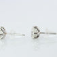 Diamond Stud Earrings. Platinum PT900 2.1ctw Diamond Claw Studs Earrings.