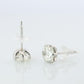 Diamond Stud Earrings. Platinum PT900 2.1ctw Diamond Claw Studs Earrings.