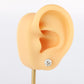 Diamond Stud Earrings. Platinum PT900 2.1ctw Diamond Claw Studs Earrings.