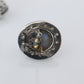 Star Sapphire Stud Earrings. Platinum PT900 Star Saphire Halo Diamond earrings.