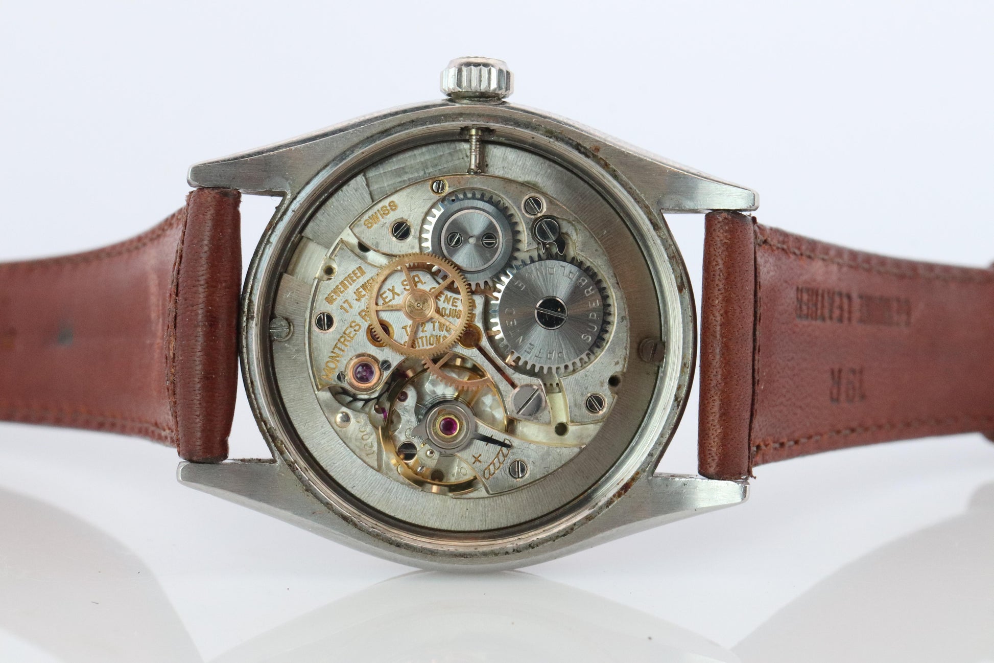 ROLEX Watch. Rolex ref. 6294 Oysterdate Precision Rare SS/YG Fluted Bezel Mens.