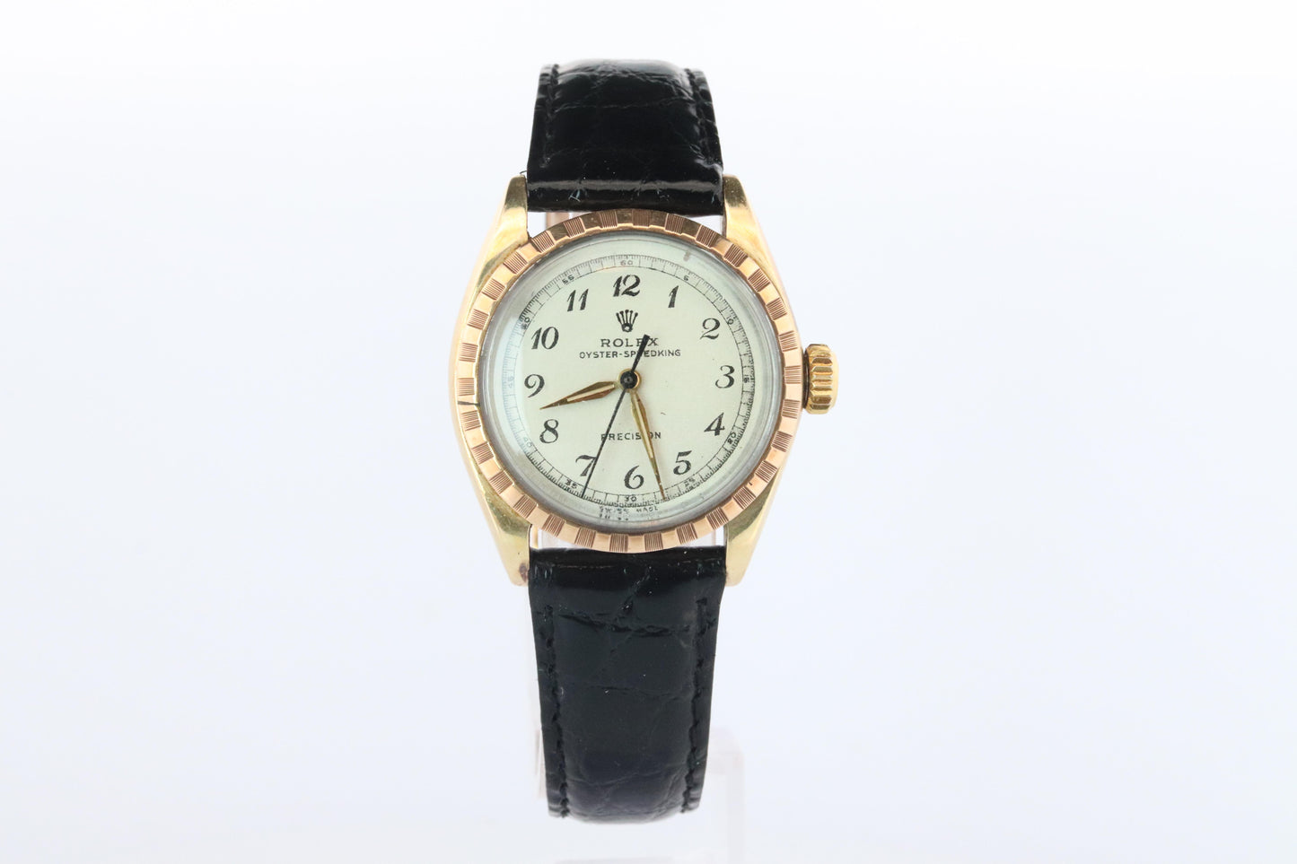 Vintage ROLEX Oyster Speedking. Rolex ref 6420. Gold Capped Mens Rolex.