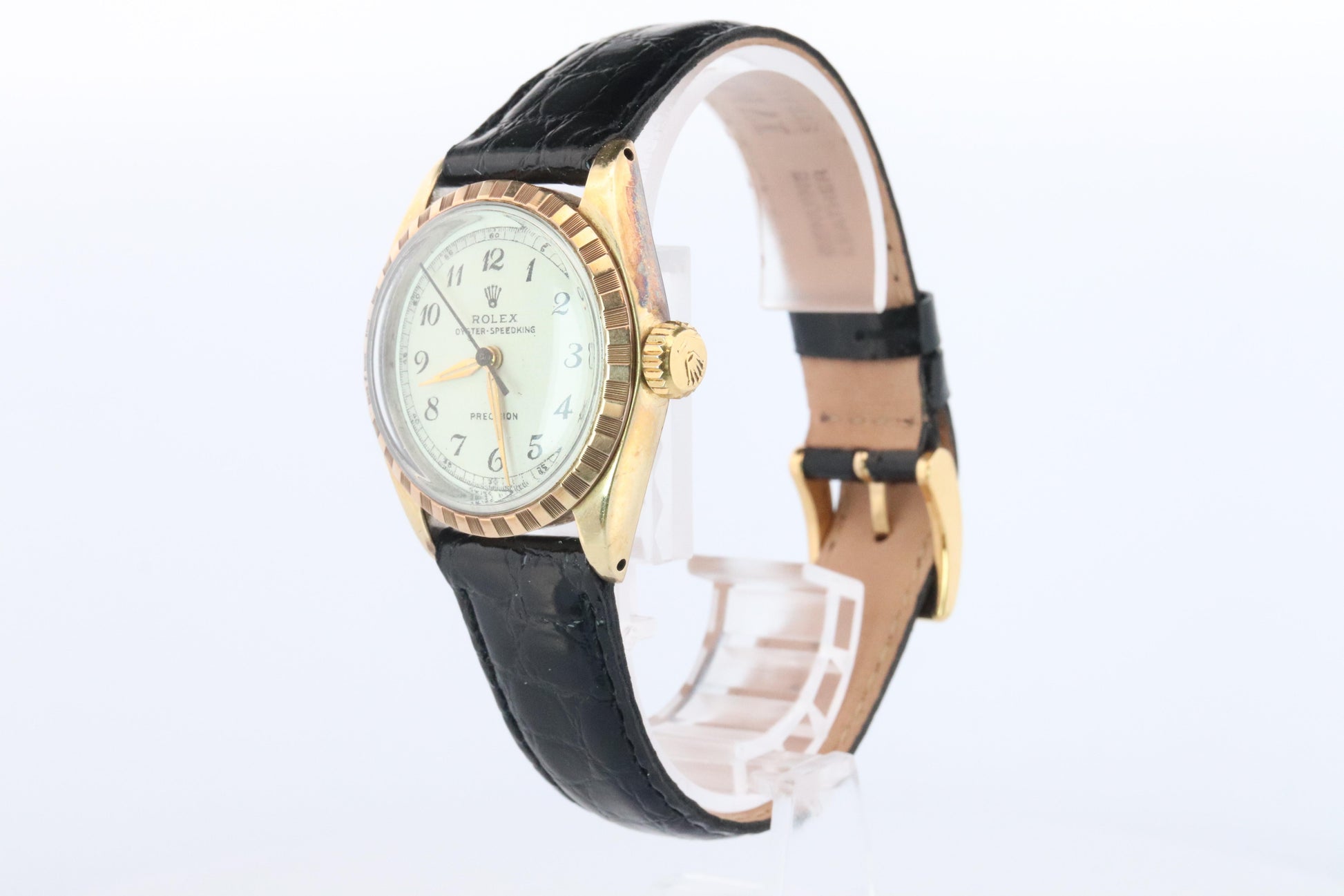 Vintage ROLEX Oyster Speedking. Rolex ref 6420. Gold Capped Mens Rolex.