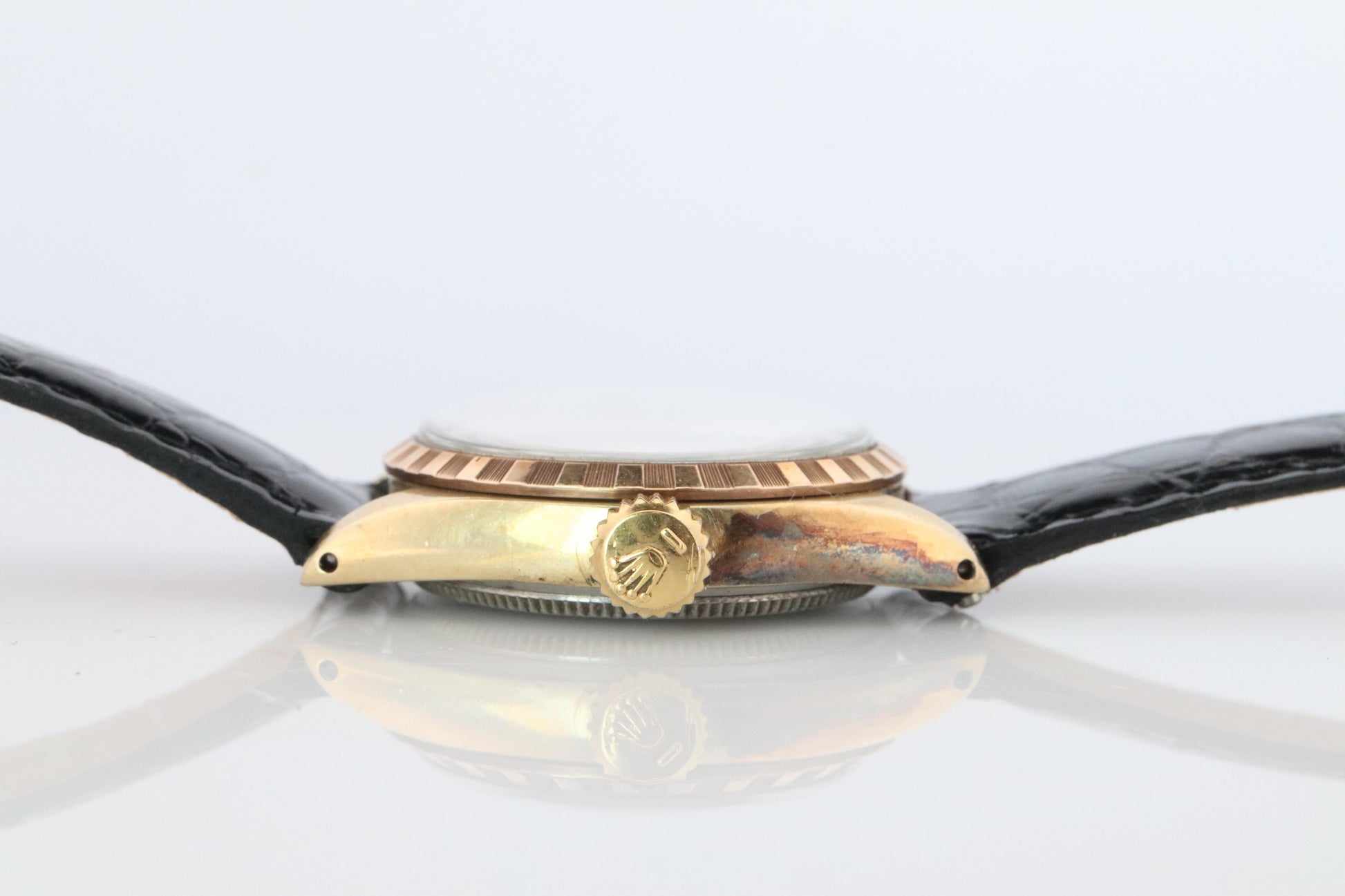 Vintage ROLEX Oyster Speedking. Rolex ref 6420. Gold Capped Mens Rolex.