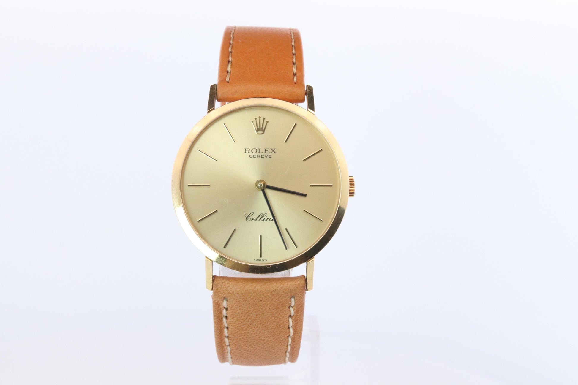 Genuine 18k Rolex Watch. 18k YG Rolex CELLINI 4112.