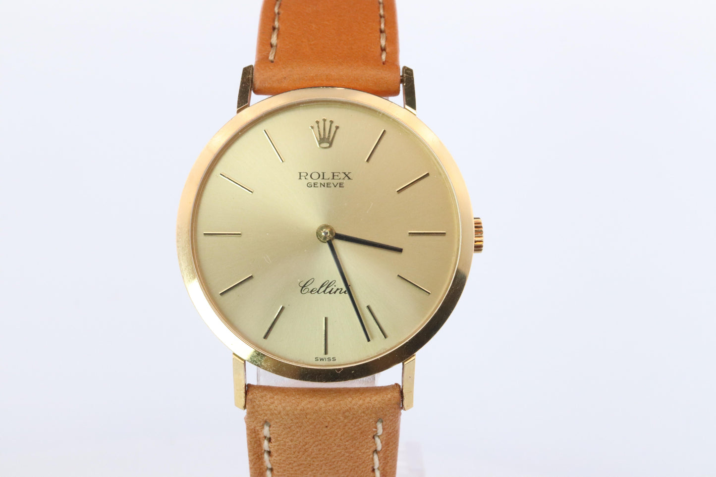 Genuine 18k Rolex Watch. 18k YG Rolex CELLINI 4112.