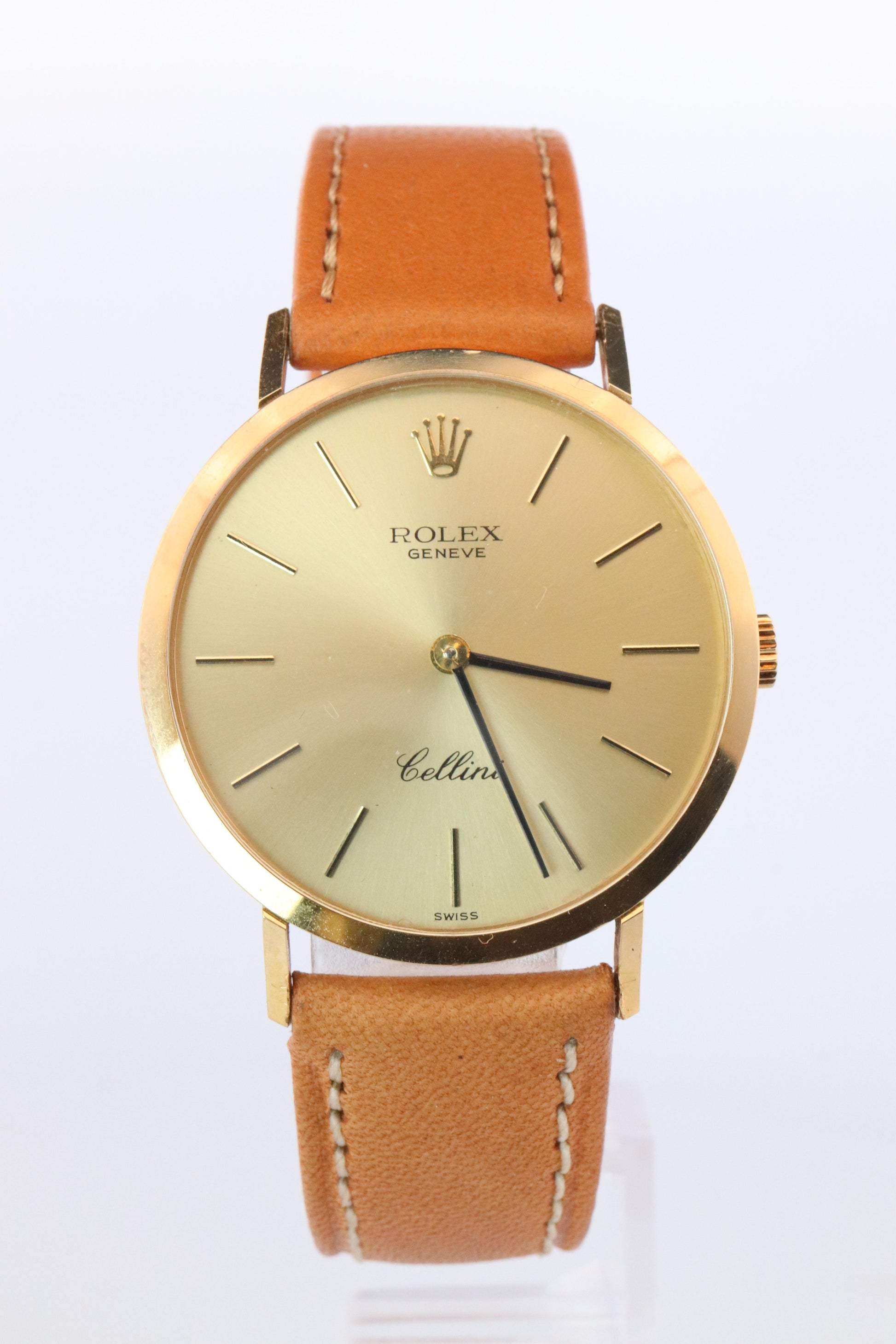Genuine 18k Rolex Watch. 18k YG Rolex CELLINI 4112.