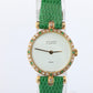 Van Cleef and Arpels 18901 B1 watch 18k Gold VCA Classique Emerald Diamond Bezel