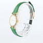 Van Cleef and Arpels 18901 B1 watch 18k Gold VCA Classique Emerald Diamond Bezel