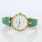 Van Cleef and Arpels 18901 B1 watch 18k Gold VCA Classique Emerald Diamond Bezel