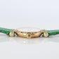 Van Cleef and Arpels 18901 B1 watch 18k Gold VCA Classique Emerald Diamond Bezel