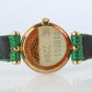 Van Cleef and Arpels 18901 B1 watch 18k Gold VCA Classique Emerald Diamond Bezel
