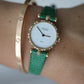 Van Cleef and Arpels 18901 B1 watch 18k Gold VCA Classique Emerald Diamond Bezel