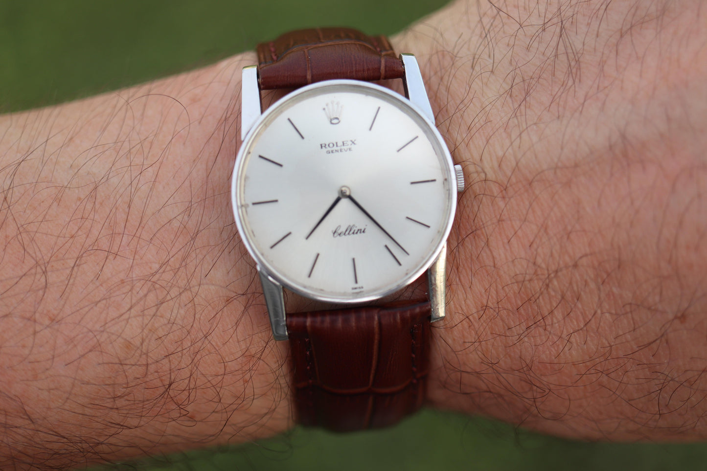 Genuine 18k Rolex 3833 Watch. 18k WG Rolex 31mm CELLINI 3833.
