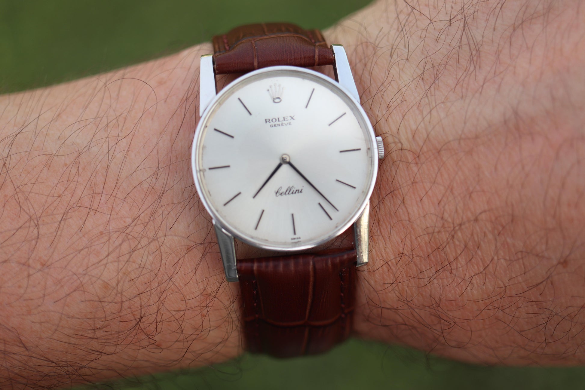 Genuine 18k Rolex 3833 Watch. 18k WG Rolex 31mm CELLINI 3833.