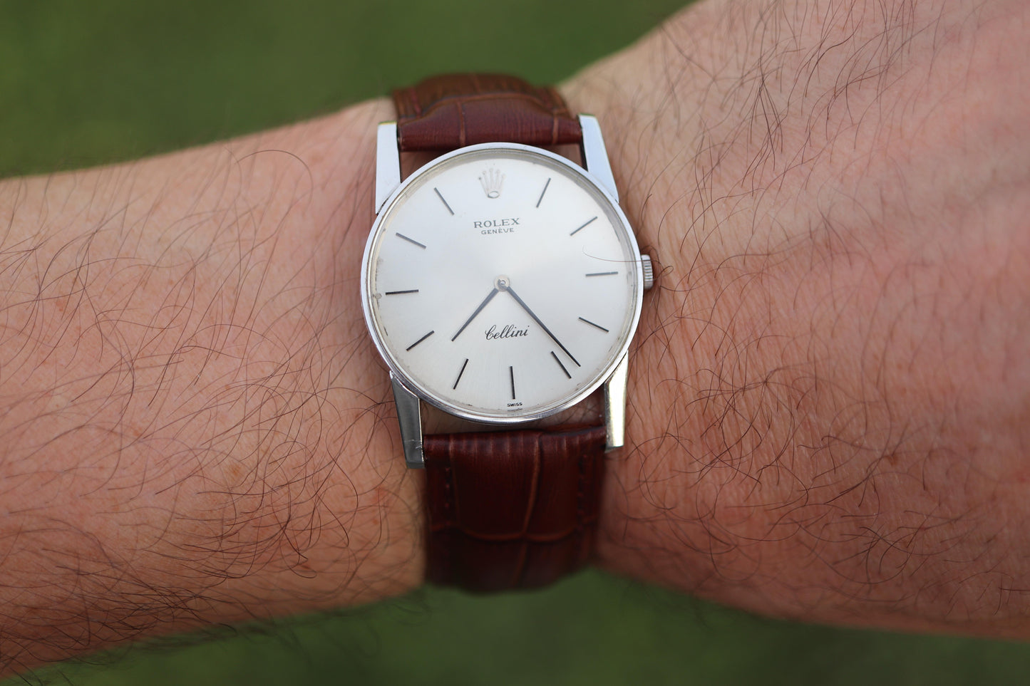 Genuine 18k Rolex 3833 Watch. 18k WG Rolex 31mm CELLINI 3833.