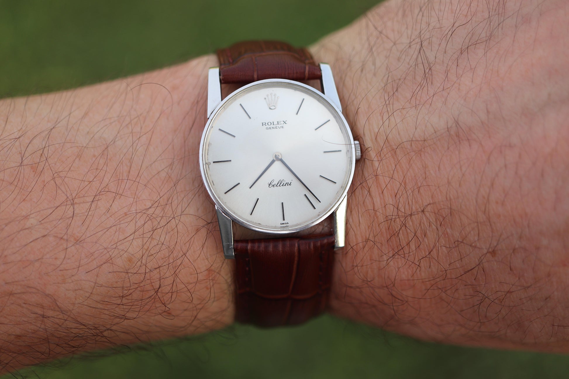 Genuine 18k Rolex 3833 Watch. 18k WG Rolex 31mm CELLINI 3833.