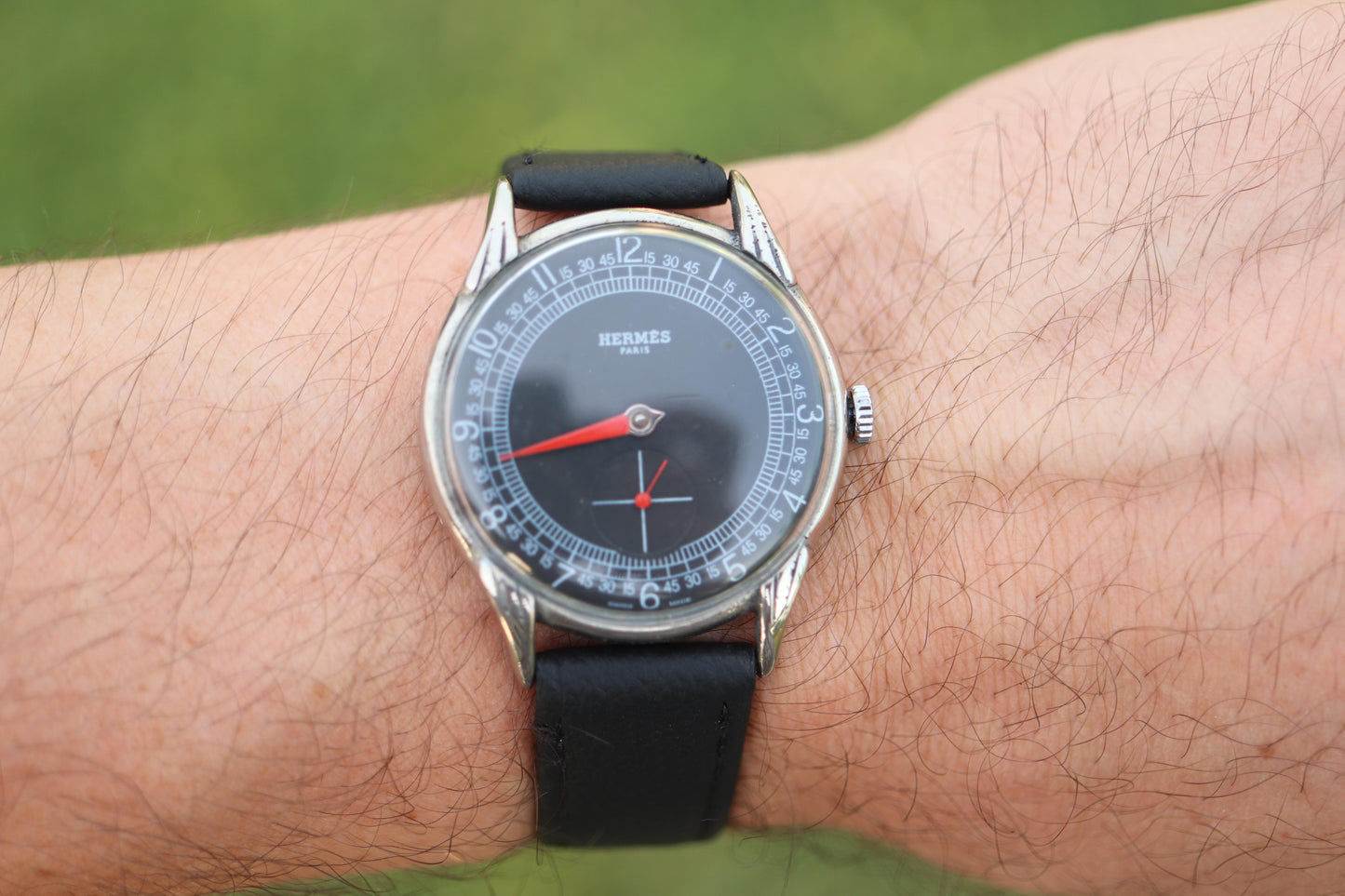 Vintage HERMES Single Hand Watch. Hermes One Hand Dress Watch.