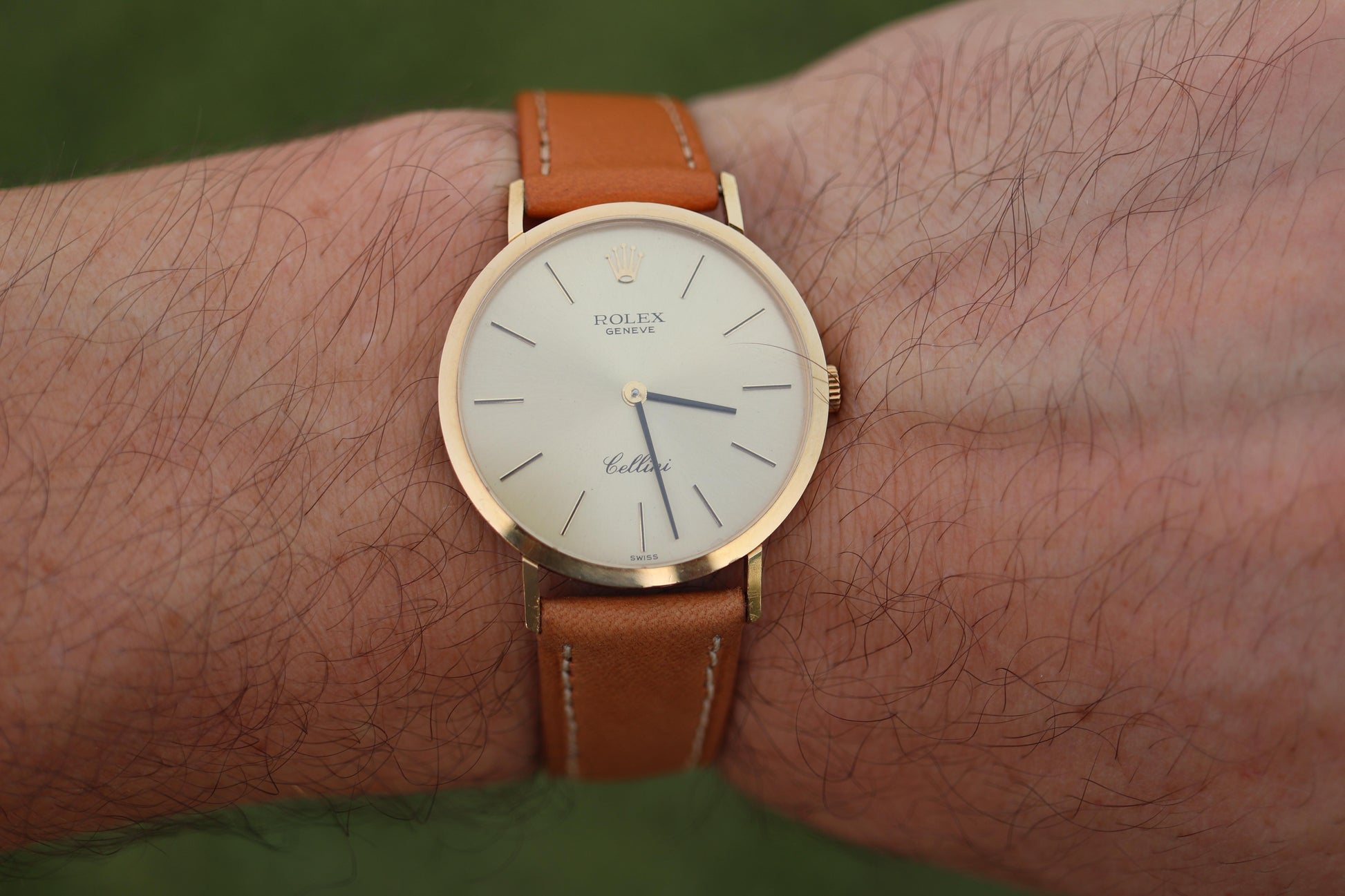 Genuine 18k Rolex Watch. 18k YG Rolex CELLINI 4112.