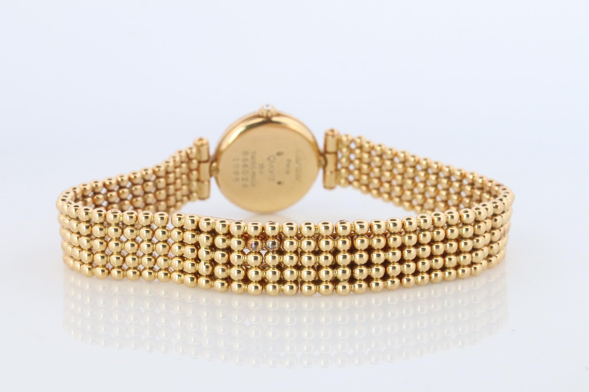 Genuine 18k Cartier Diamond Watch. Cartier Colisee 866026 18K YG Ladies Watch