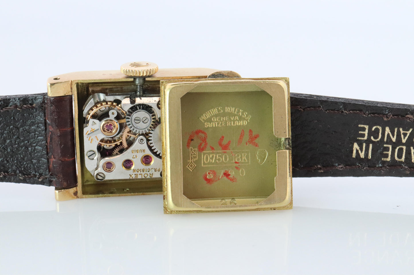 Genuine 18k Rolex Precision Watch. 18k Gold Ladies 8790 Rolex Fully serviced
