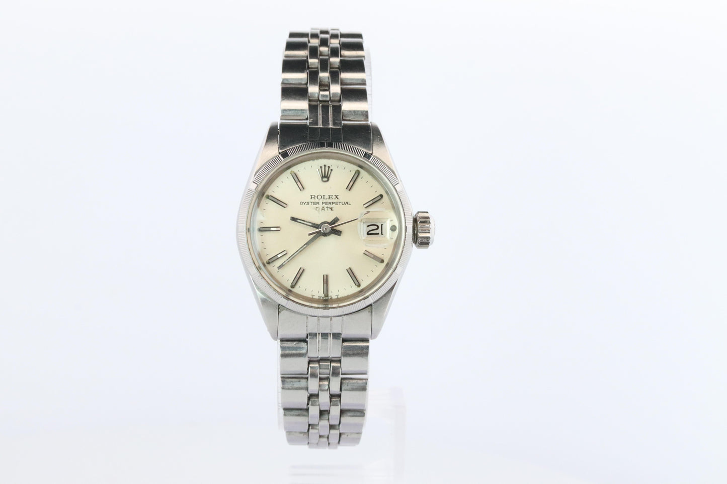 Genuine Rolex 6519 Watch. 18k and SS ROLEX Oyster Perpetual Date Automatic