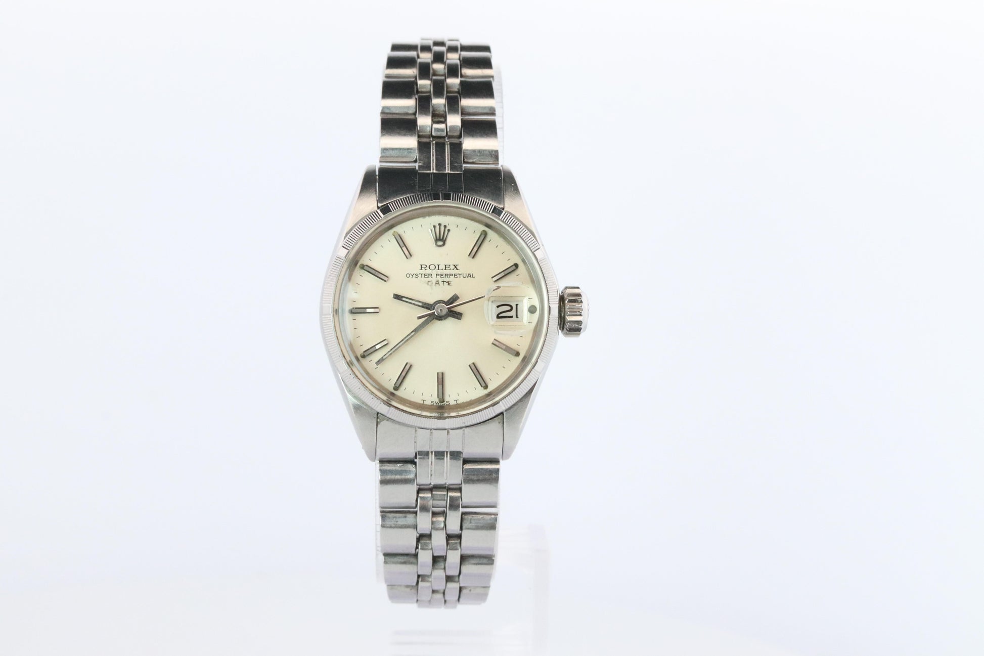 Genuine Rolex 6519 Watch. 18k and SS ROLEX Oyster Perpetual Date Automatic