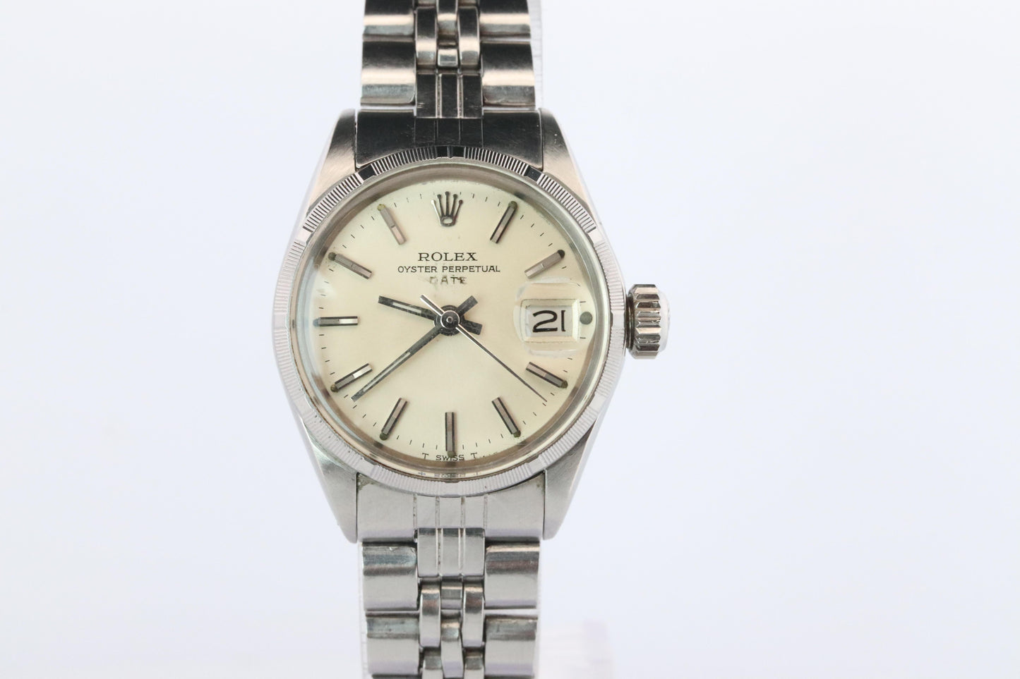 Genuine Rolex 6519 Watch. 18k and SS ROLEX Oyster Perpetual Date Automatic