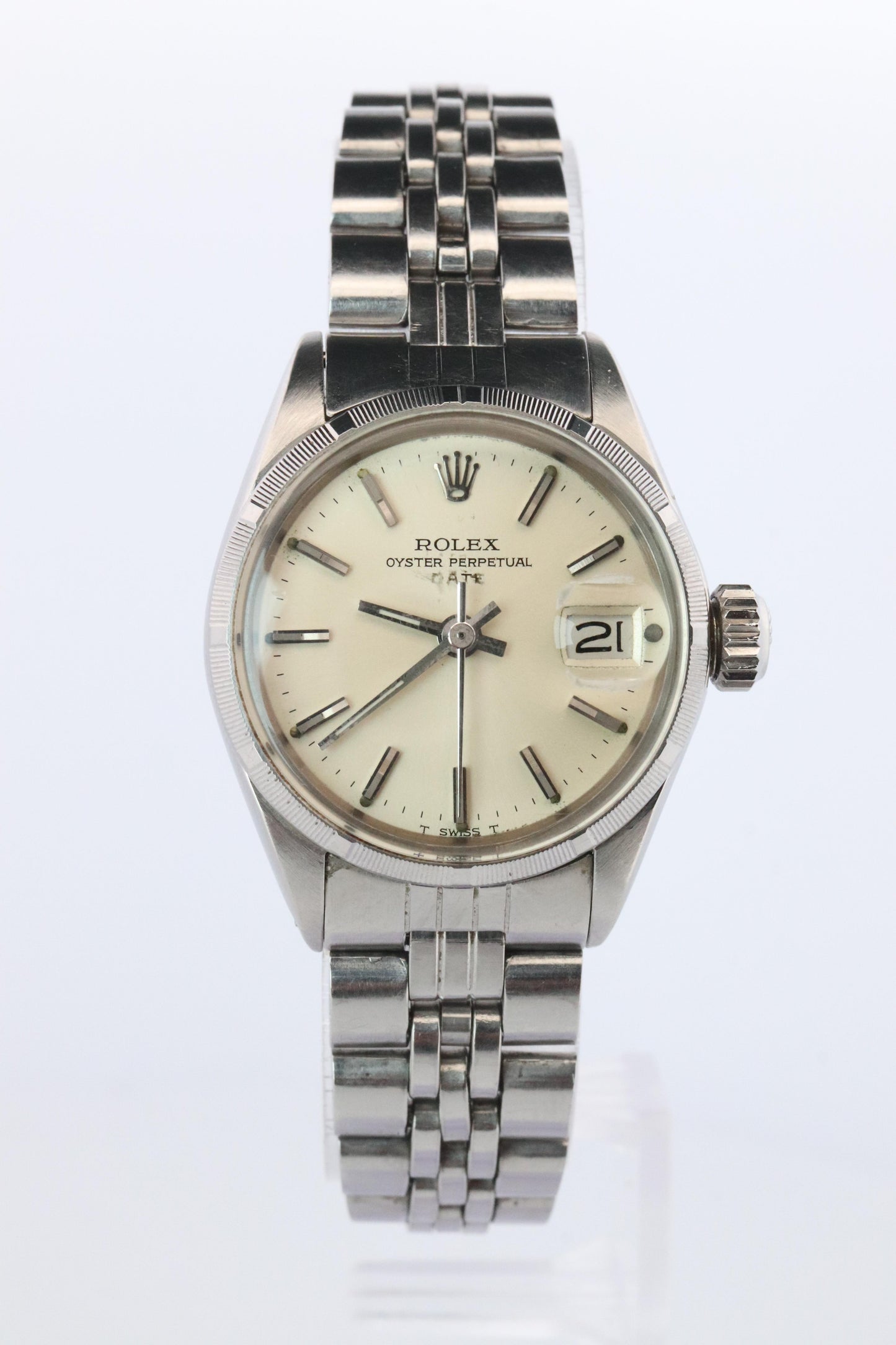 Genuine Rolex 6519 Watch. 18k and SS ROLEX Oyster Perpetual Date Automatic