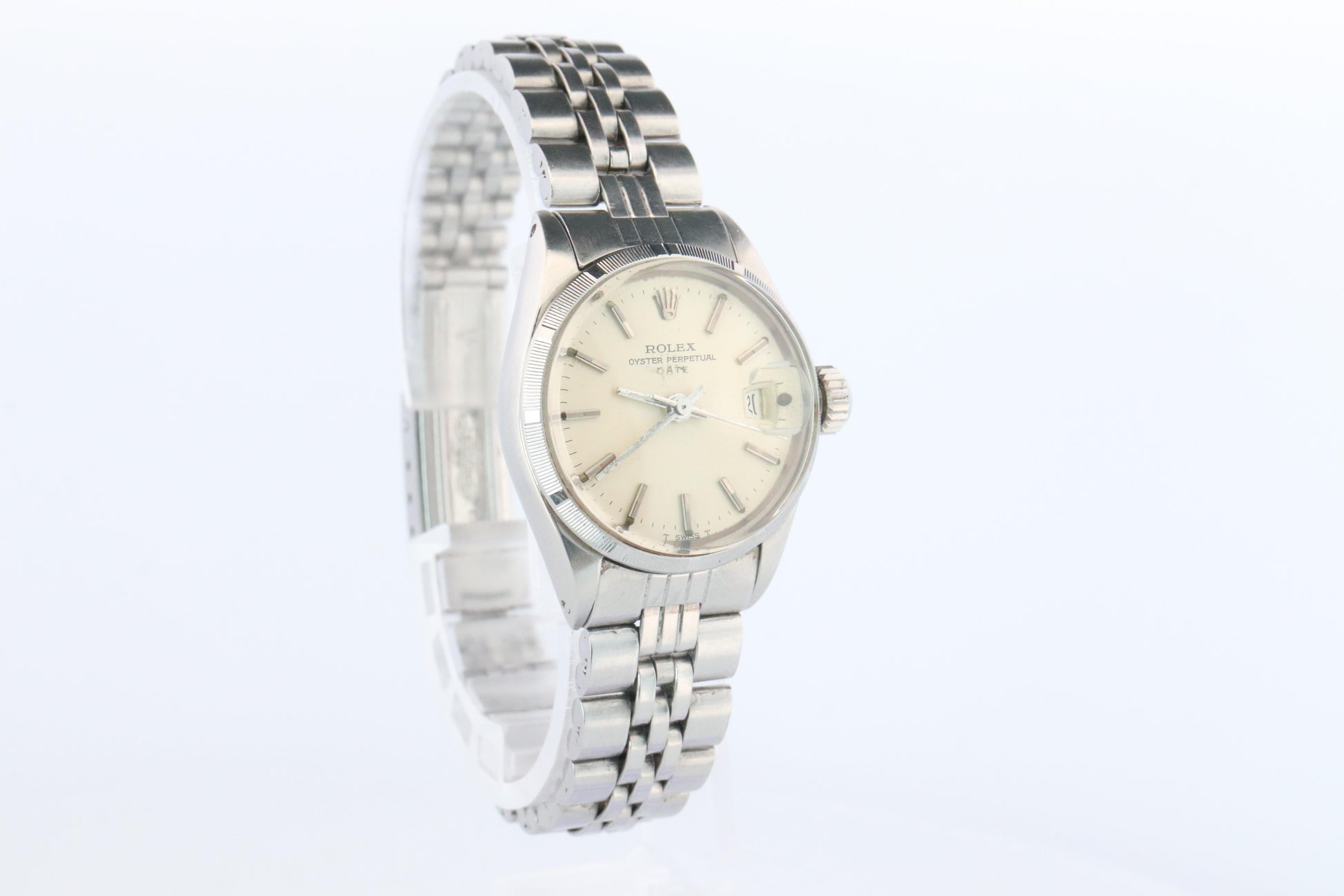 Genuine Rolex 6519 Watch. 18k and SS ROLEX Oyster Perpetual Date Automatic